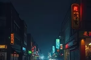 长夜归途剧照：停电的走廊里只有一盏台灯亮着